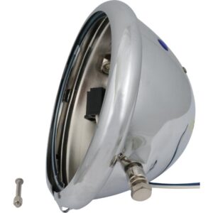 Bates Style 5 3/4" Headlight Housing Chrome