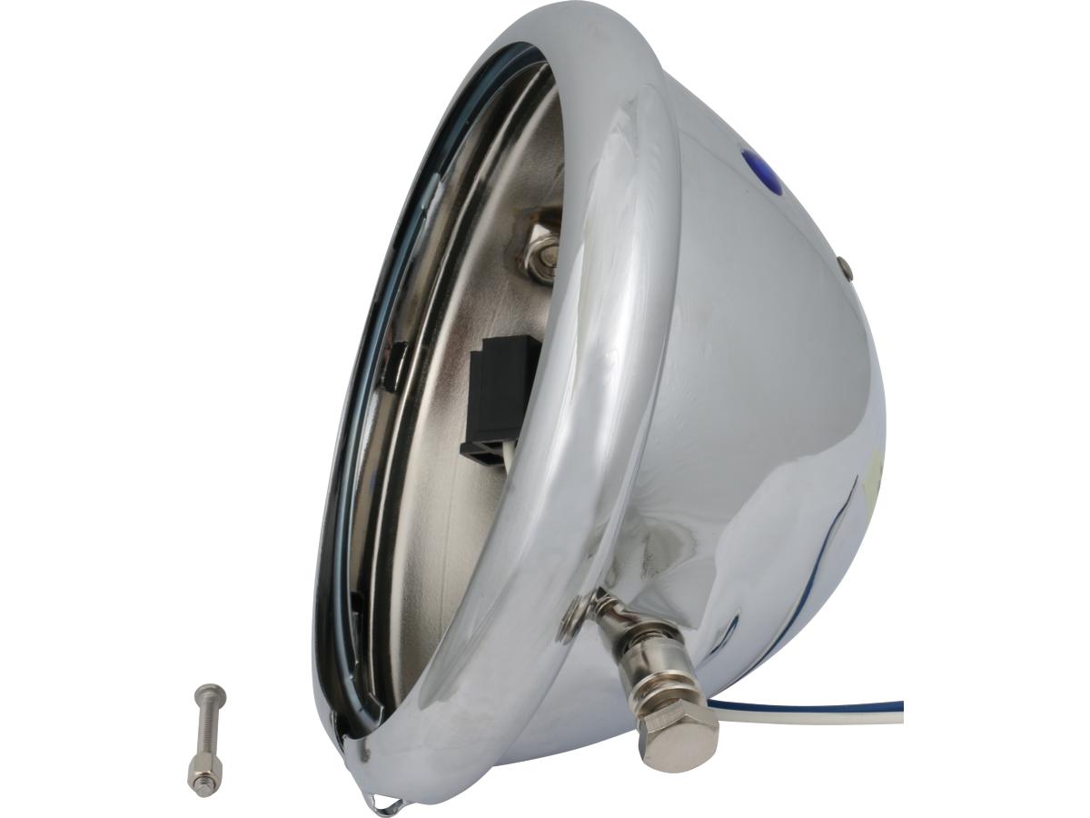 Bates Style 5 3/4" Headlight Housing Chrome