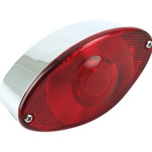 Cateye Taillight Chrome Chrome Dual Filament