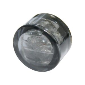 Micro Pin LED Turn Signal Diameter(mm): 18, Depth(mm): 13, Approved for rear installation Smoke LED