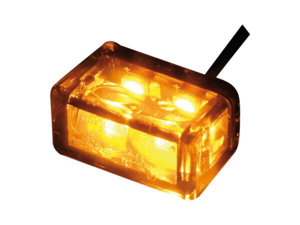Cube 2 SMD H LED Turn Signal Height(mm): 10 , Width(mm): 20 , Depth(mm): 13 ,Approved for rear, horizontal installation Smoke LED — изображение 3