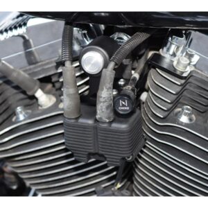 Coil And Key Switch Relocation Kit, Powder Coated, Black Coil And Key Switch Relocation Kit Black Powder Coated