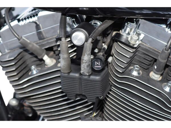 Coil And Key Switch Relocation Kit, Powder Coated, Black Coil And Key Switch Relocation Kit Black Powder Coated