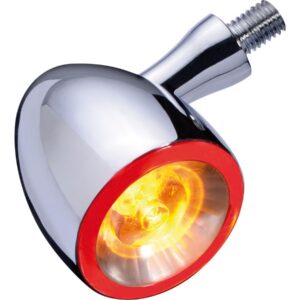 Bullet 1000 DF LED Turn Signal/Taillight/Brake Light Chrome Clear LED