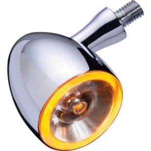 Bullet 1000 PL LED Turn Signal/Position Light Chrome Yellow LED