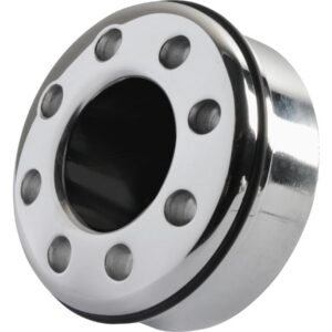 Exhaust,Endcap Donuts Hole, ø 80mm, polished End Cap Polished 80 mm