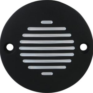 Stanza Point Cover 2-hole, horizontal Black Cut