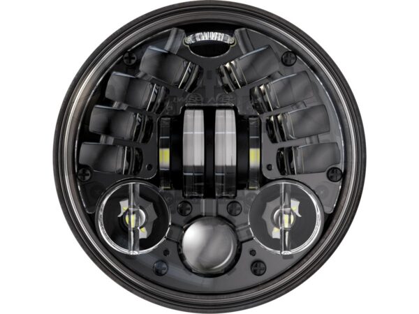 Model 8690 Adaptive 2 5,75" LED Headlight Insert With black reflector Black Clear LED