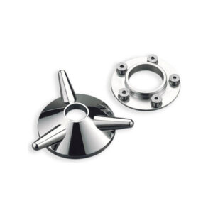 Vintage Spinner Axle Cover Aluminium Polished