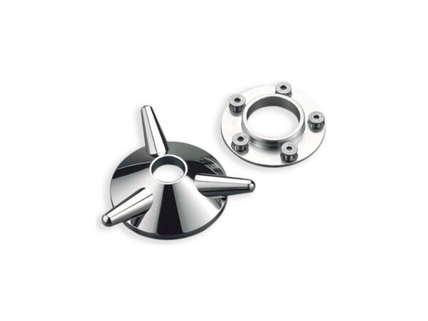 Vintage Spinner Axle Cover Aluminium Polished