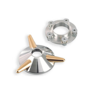 Vintage Spinner Axle Cover Aluminium Polished Brass Polished