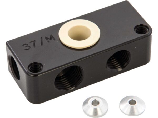 ABS Brake Line Tee Black Anodized