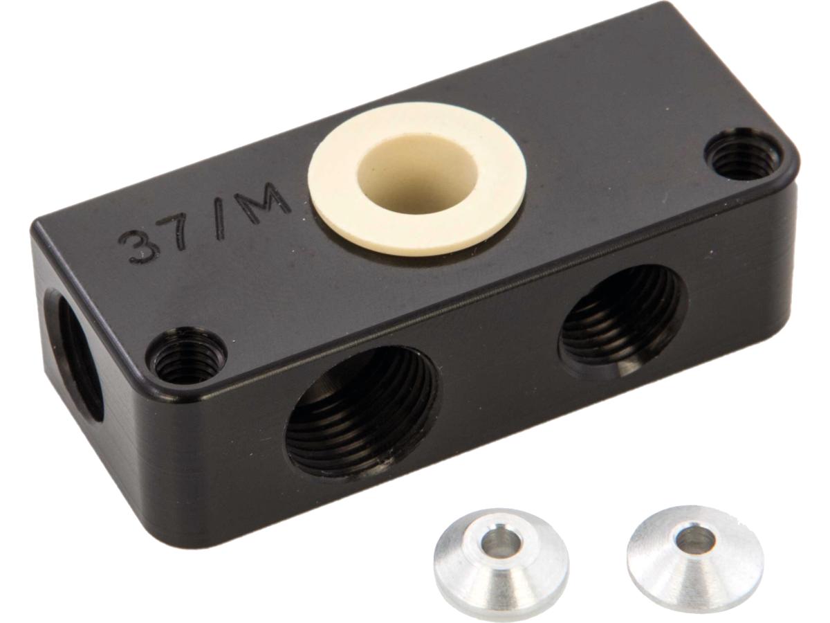 ABS Brake Line Tee Black Anodized