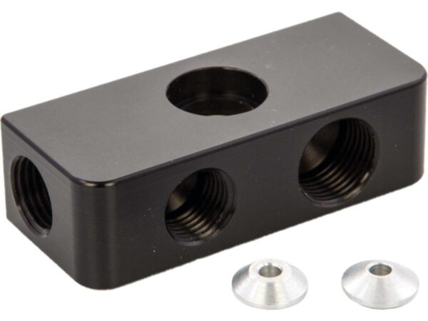 ABS Brake Line Tee Black Anodized — изображение 2