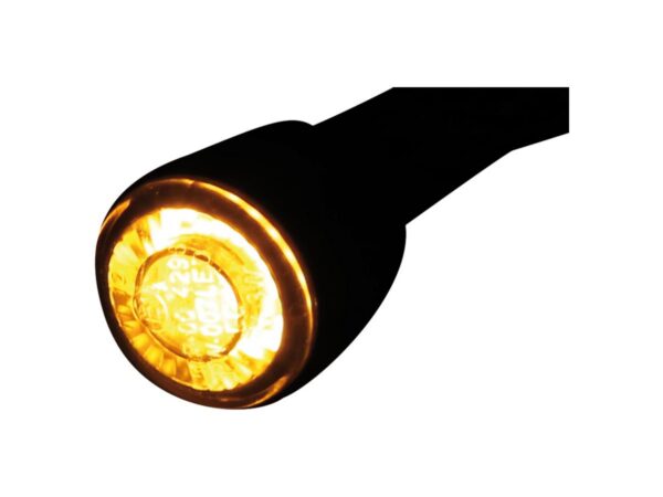 Apollo LED Turn Signal Diameter(mm): 22 , Depth(mm): 13, Approved for front and rear installation Black Smoke LED