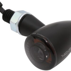 Apollo Bullet LED Turn Signal Black Anodized Smoke LED