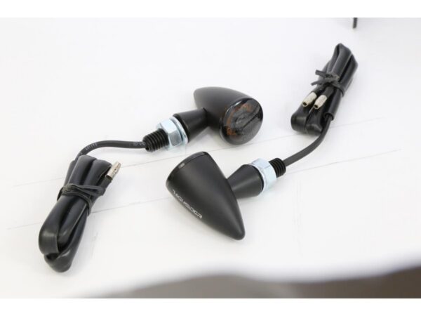 Apollo Bullet LED Turn Signal Black Anodized Smoke LED — изображение 5