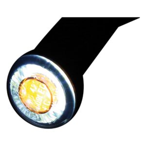 Apollo Modul LED Turn Signal/Position Light Diameter(mm): 22 , Depth(mm): 13 , Approved for front installation Black Smoke LED