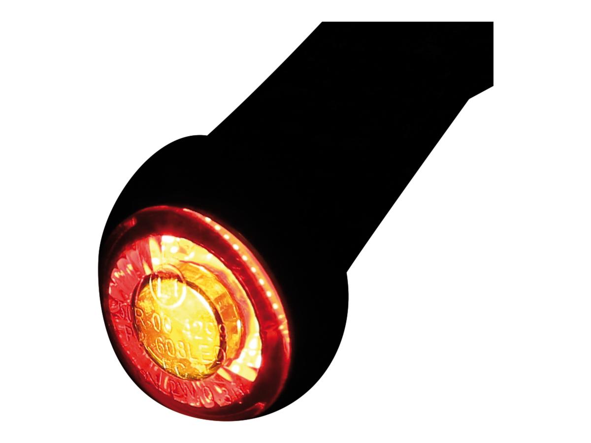Apollo Modul LED Turn Signals/Taillight/Brake Light Diameter(mm): 22 , Depth(mm): 13 , Approved for rear installation Black Smoke LED
