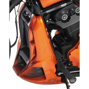 Cult-Werk, Radiator Cover, Racing, ABS Plastic, Black Radiator Cover for V-Rod Models