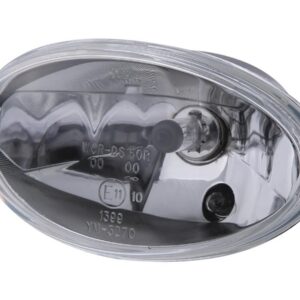 Oval Headlight Insert Chrome Clear H4