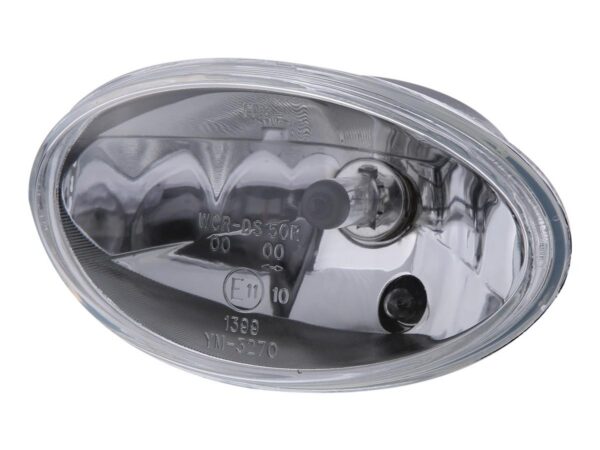 Oval Headlight Insert Chrome Clear H4