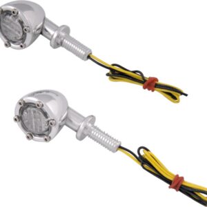 LED Turn Signal Aluminum Aluminium Polished Clear LED