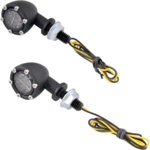 LED Turn Signal Black Anodized Clear LED