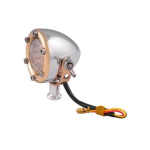 LED Taillight Black Aluminium Polished Clear LED