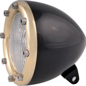 4" Headlight Black H4