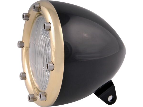 4" Headlight Black H4