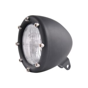 4" Headlight Flat Black H4