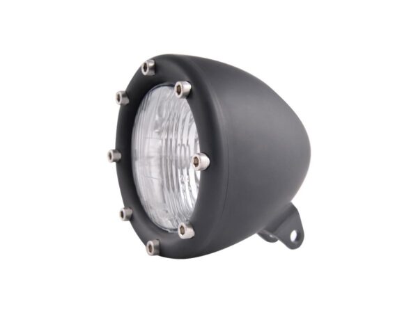 4" Headlight Flat Black H4