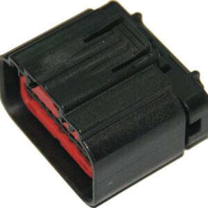 18-Position Female Power Connector With Terminals Black