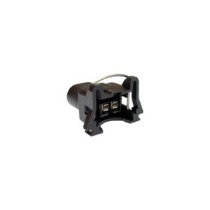 OEM Front and Rear Fuel Injector Connector With Terminals Black