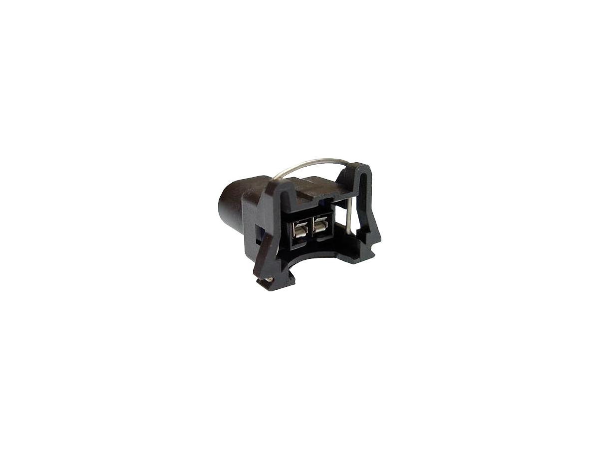OEM Front and Rear Fuel Injector Connector With Terminals Black