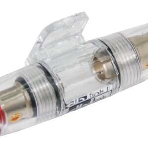 NAP-AGUFH–AGU Fuse Holder Single Nickel Plated 4/8 Gauge in Line AGU Fuse Holder