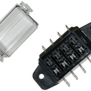 4-Position Sealed ATO Blade Fuse Holder with .25" male tabs