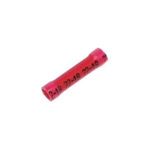 Butt Connectors PVC 22-18 Butt Red