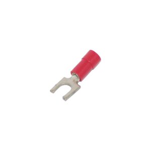 0,7-1,2 mm PVC Fork Terminal Red