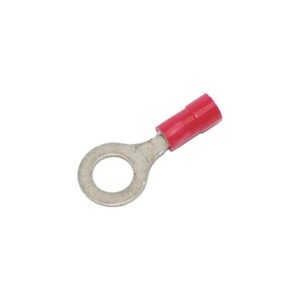 Ring Terminal 0,7-1,2 mm PVC #.25" Red