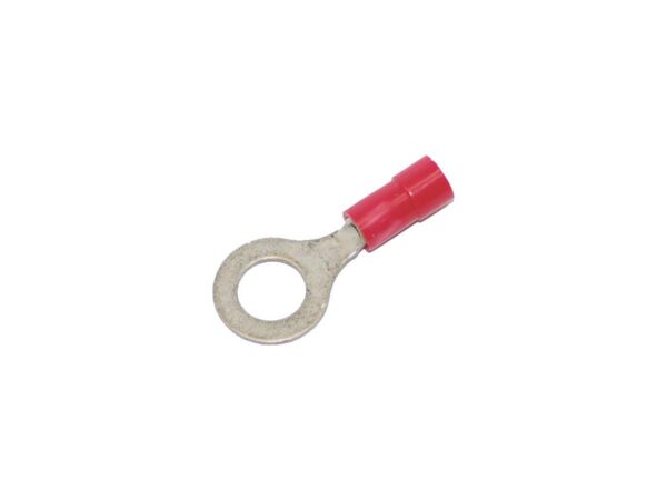 Ring Terminal 0,7-1,2 mm PVC #.25" Red