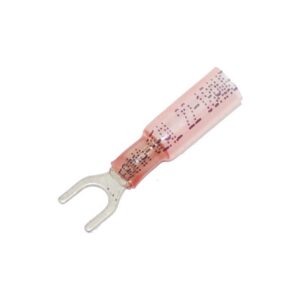 0,7-1,2 mm Heat Sealable Fork Terminal Pink