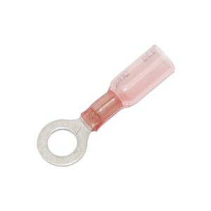 Ring Terminal 0,7-1,2 mm Heat Sealable #.25" Pink