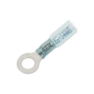 Ring Terminal 1,6-2,0 mm Heat Sealable #.25" Green