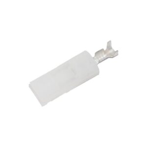 Socket Housing With Terminal for OEM Speaker AMP .187" Female White White