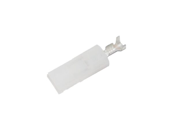 Socket Housing With Terminal for OEM Speaker AMP .187" Female White White