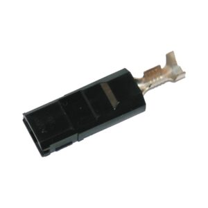 Socket Housing With Terminal for OEM Speaker AMP .25" Female Black Black