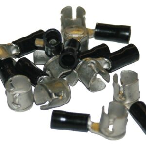 0,7-1,2 mm 1/4" Cap Type Crimp Terminal Black