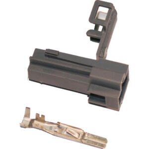 1-Position OEM "B+" Male Power Connector With Terminals Gray